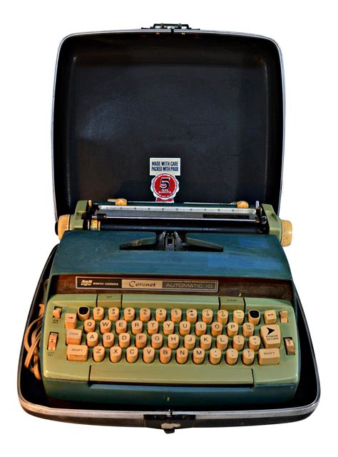 3-0080-1 958 Printed in U. . Smith corona electric portable typewriter